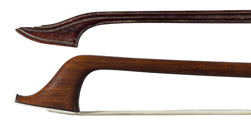 Comparaison de deux têtes d'archet de basse, 1740-1790